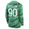 Camisetas Paris Saint Germain 2023-24 Letellier 90 Portero Primera Manga Larga - Hombre
